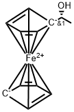 (R)-1-二茂铁基乙醇, 35025-24-2, 结构式
