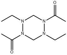 1,4-Diacetyl-2,5-diethylhexahydro-1,2,4,5-tetrazine Struktur