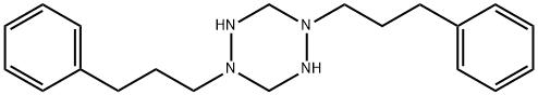 Hexahydro-1,4-bis(3-phenylpropyl)-1,2,4,5-tetrazine 结构式
