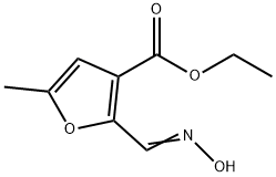 3-Furancarboxylicacid,2-[(hydroxyimino)methyl]-5-methyl-,ethylester(9CI) Structure