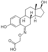 Β-雌二醇-6 - 酮6 - (O-羧甲基肟), 35048-47-6, 结构式