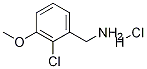 (2-chloro-3-Methoxyphenyl)MethanaMine hydrochloride Struktur