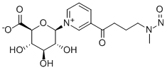 4-(Methylnitrosamino)-1-(3-pyridyl)-1-butanone N-b-D-Glucuronide, 350508-26-8, 结构式