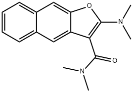 Naphtho[2,3-b]furan-3-carboxamide,  2-(dimethylamino)-N,N-dimethyl- Struktur