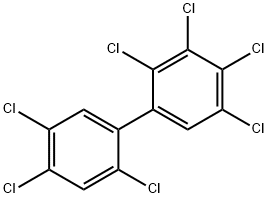 2,2',3',4,4',5,5'-ヘプタクロロビフェニル 化学構造式
