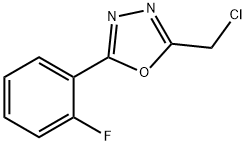 2-(chloromethyl)-5-(2-fluorophenyl)-1,3,4-oxadiazole Structure