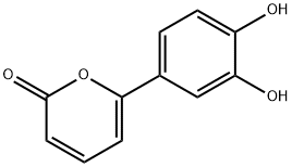 2H-Pyran-2-one, 6-(3,4-dihydroxyphenyl)- (9CI) Structure