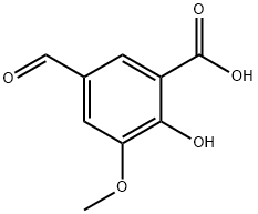 3-CARBOXY-4-HYDROXY-5-METHOXYBENZALDEHYDE,3507-08-2,结构式