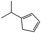 1-イソプロピル-1,3-シクロペンタジエン 化学構造式