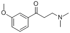 3-(二甲氨基)-1-(3-甲氧基苯基)丙-1-酮 结构式