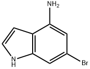 6-溴-4氨基吲哚 结构式