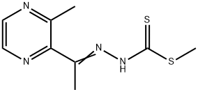 HYDRAZINECARBODITHIOIC ACID, [1-(3-METHYLPYRAZINYL)ETHYLIDENE]-, METHYL ESTER Structure