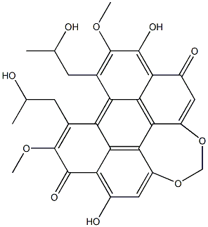 尾孢菌素, 35082-49-6, 结构式