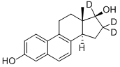17BETA-DIHYDROEQUILIN-16,16,17-D3 结构式