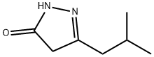 2,4-DIHYDRO-5-(2-METHYLPROPYL)-3H-PYRAZOL-3-ONE Structure