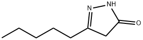 3H-Pyrazol-3-one,  2,4-dihydro-5-pentyl- Structure