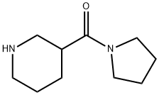 3-哌啶(1-吡咯烷基)甲酮,35090-94-9,结构式
