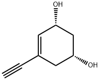 4-Cyclohexene-1,3-diol, 5-ethynyl-, (1R,3R)- (9CI) Structure