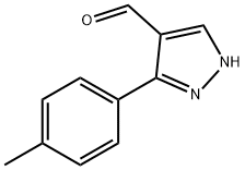 3-邻-甲苯基-1H-吡唑-4-甲醛, 350988-62-4, 结构式
