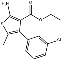 350989-54-7 2-アミノ-4-(3-クロロフェニル)-5-メチルチオフェン-3-カルボン酸エチル