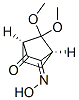 Bicyclo[2.2.1]heptane-2,3-dione, 7,7-dimethoxy-, monooxime, (1S,4R)- (9CI) Structure