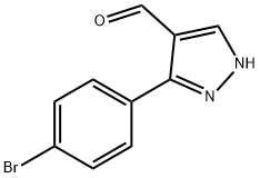 3-(4-溴苯基)-2H-吡唑-4-甲醛,350997-68-1,结构式