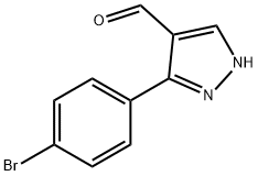 3-(4-BROMO-PHENYL)-1H-PYRAZOLE-4-CARBALDEHYDE Structure