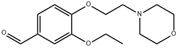 3-乙氧基-4-(2-吗啉-4-基-乙氧基)-苯甲醛, 350998-38-8, 结构式