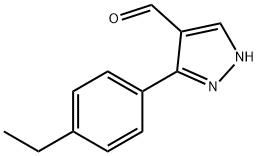 3-(4-ETHYLPHENYL)-1H-PYRAZOLE-4-CARBALDEHYDE Struktur