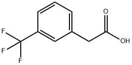 3-(トリフルオロメチル)フェニル酢酸 化学構造式