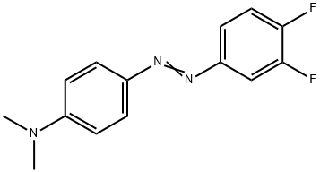 p-[(3,4-Difluorophenyl)azo]-N,N-dimethylaniline 结构式