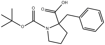 BOC-<ALPHA>-BENZYL-DL-PRO-OH Struktur