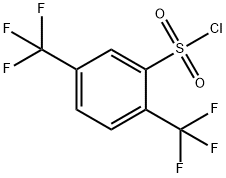 2,5-ビス(トリフルオロメチル)ベンゼンスルホニルクロリド 化学構造式