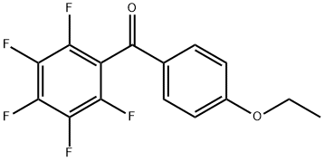 4-エトキシ-2',3',4',5',6'-ペンタフルオロベンゾフェノン 化学構造式