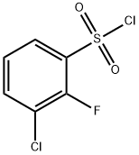 3-CHLORO-2-FLUOROBENZENESULFONYL CHLORIDE Struktur