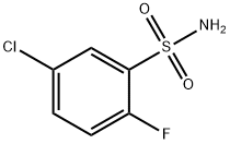 5-クロロ-2-フルオロベンゼンスルホンアミド 化学構造式