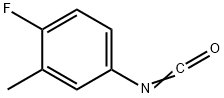 イソシアン酸4-フルオロ-3-メチルフェニル 化学構造式
