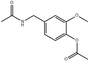 N-[4-(Acetyloxy)-3-methoxybenzyl]acetamide Structure