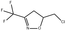 Isoxazole, 5-(chloromethyl)-4,5-dihydro-3-(trifluoromethyl)- (9CI) Struktur