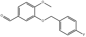 3-(4-氟-苄氧基)-4-甲氧基-苯甲醛,351066-28-9,结构式