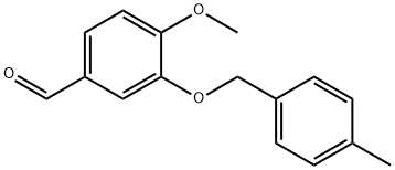 4-METHOXY-3-[(4-METHYLBENZYL)OXY]BENZALDEHYDE 化学構造式