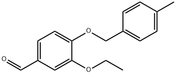 3-ETHOXY-4-[(4-METHYLBENZYL)OXY]BENZALDEHYDE Structure