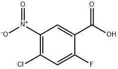 4-クロロ-2-フルオロ-5-ニトロ安息香酸 化学構造式