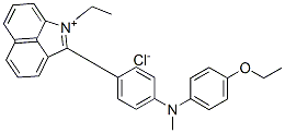 2-[4-[(4-乙氧基苯基)甲基氨基]苯基]-1-乙基苯并[CD]吲哚氯化物, 35114-09-1, 结构式