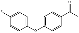 4'-(4-フルオロフェノキシ)アセトフェノン 化学構造式