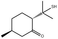 (2S,5S)-2-(1-Mercapto-1-methylethyl)-5-methylcyclohexanone Structure