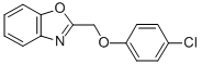 2-(4-CHLORO-PHENOXYMETHYL)-BENZOOXAZOLE Struktur