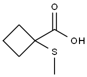 Cyclobutanecarboxylic acid, 1-(methylthio)- (9CI)|1-(METHYLSULFANYL)CYCLOBUTANE-1-CARBOXYLIC ACID