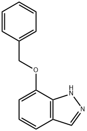 7-(ベンジルオキシ)-1H-インダゾール 化学構造式