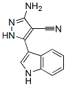 3-Amino-5-(3-indolyl)-4-pyrazolecarbonitrile Structure